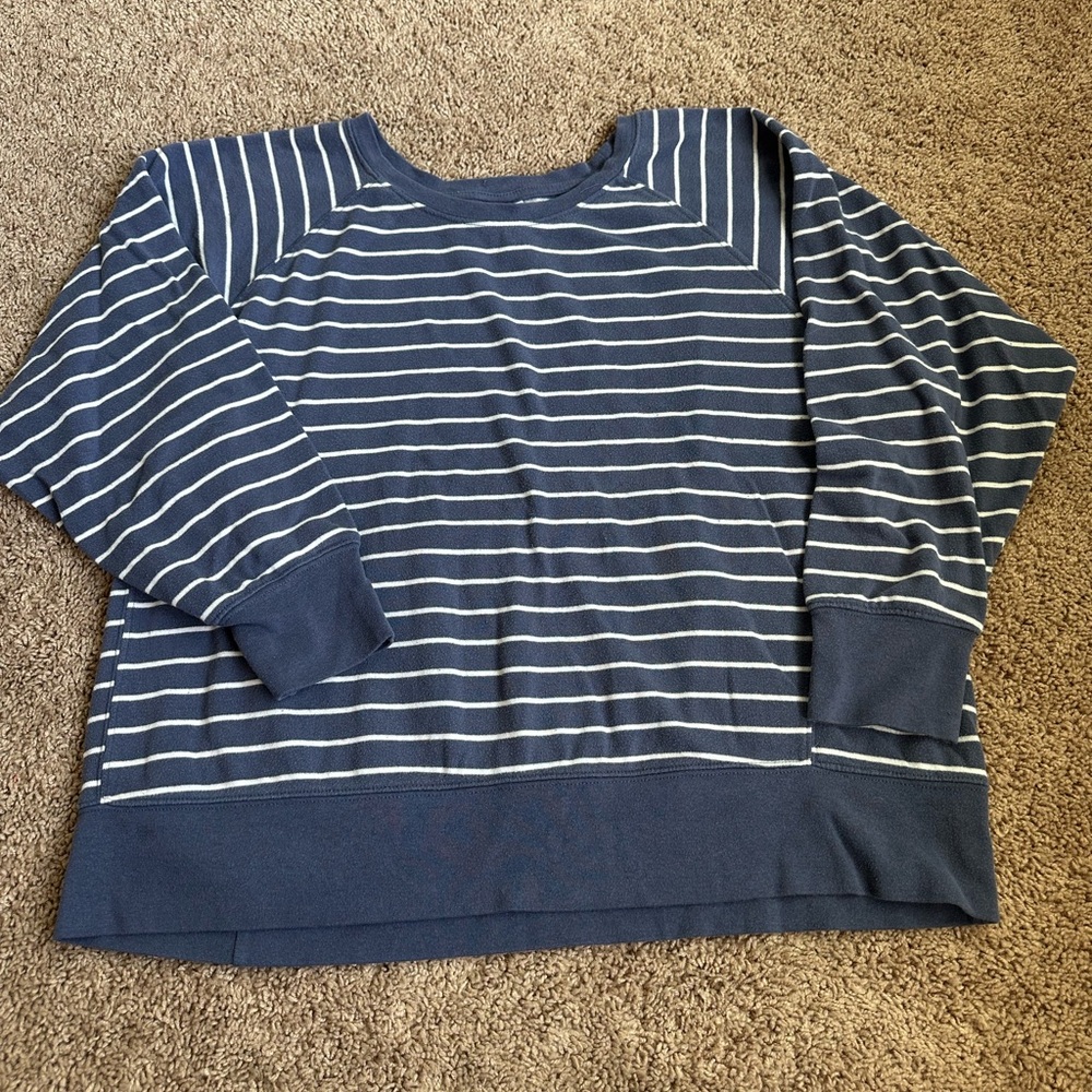 Isabel Maternity by Ingrid & Isabel Blue and White Striped Top